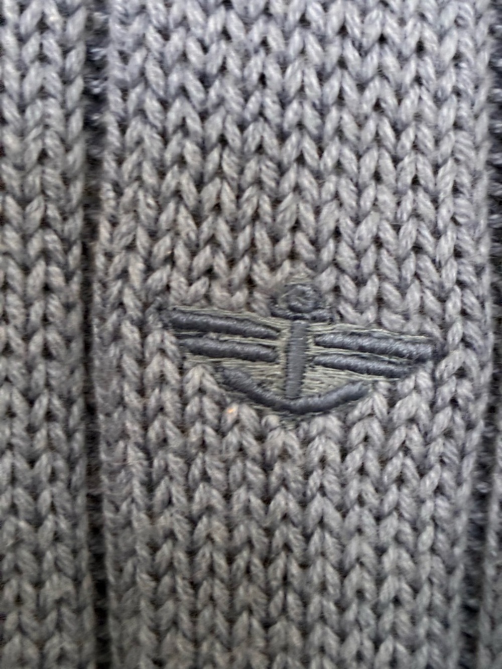Dockers Sweater Cotton Blue Rib Knit Pullover Crewneck Long Sleeve Men’s Sz L - Picture 7 of 9